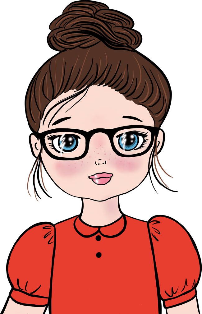 Woman with Glasses Illustration